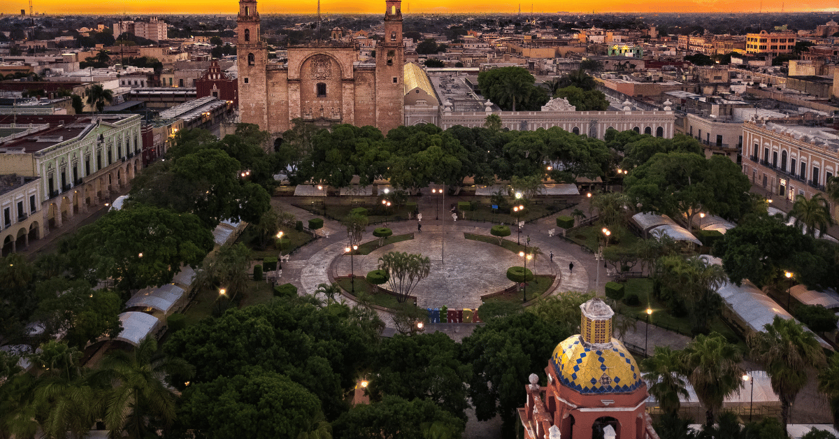 Vista de zona de alta plusvalía en Mérida Norte